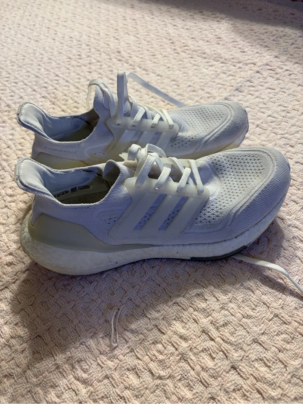 adidas Ultraboost 21 Women's White Running Sneakers